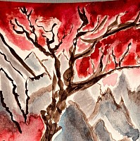 Peinture &agrave; l&rsquo;encre de Chine