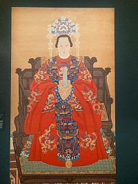 Portrait de Dame Zhu Fo, sœur  aînée de Zhu Yuanzhang, le fondateur  de la dynastie des Ming