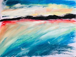 Nouméa, Nouvelle-Calédonie, pastel à l’huile